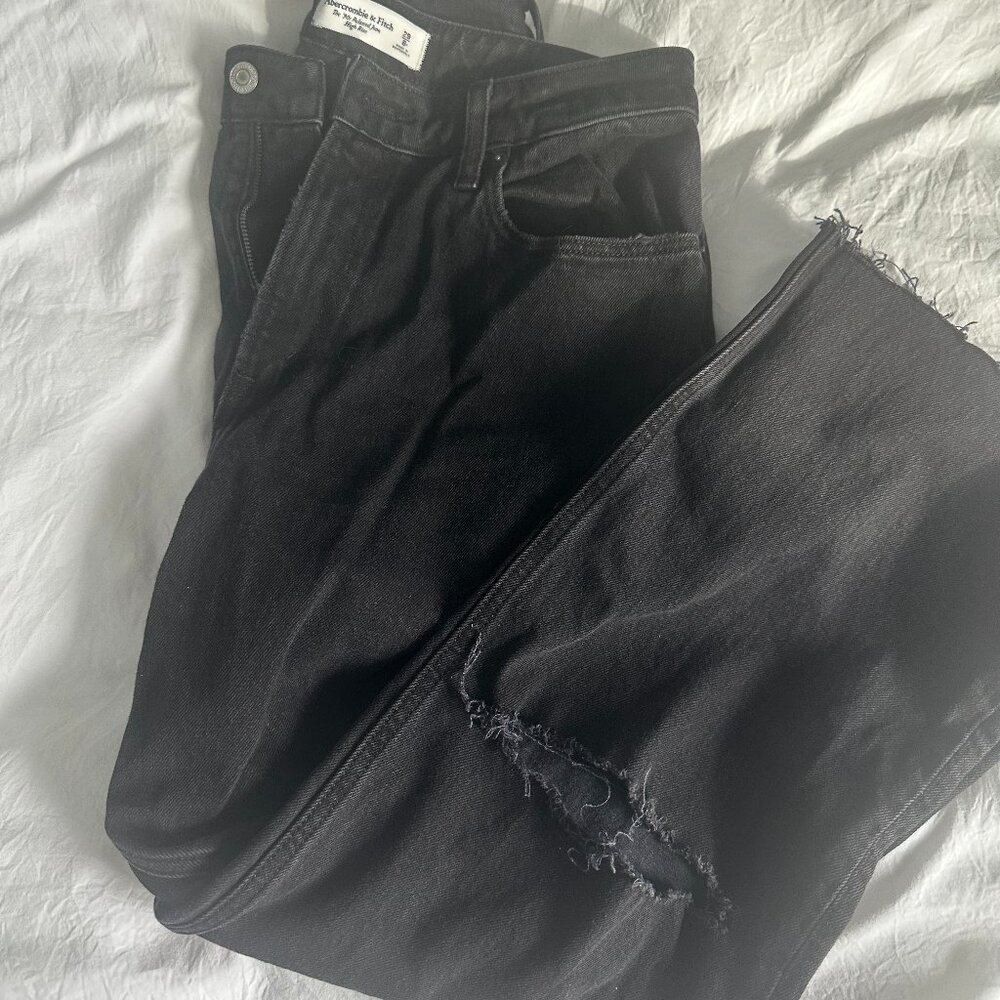 Abercrombie & Fitch black jeans Women's size 8 Curve love
